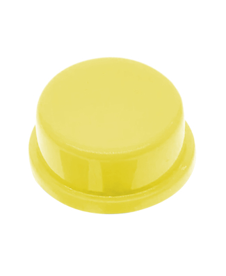 Capa A24 Amarelo para Chave Táctil - 12x12x7,3 mm