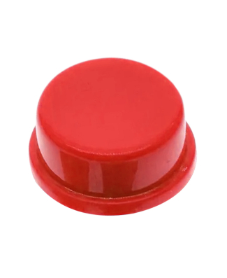 Capa A24 Vermelho para Chave Táctil - 12x12x7,3 mm