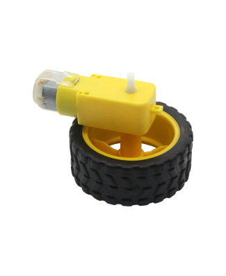 Kit Motor Dc 3-6v + Roda - Redutor Plastico