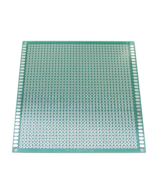 Placa de Circuito Impresso Ilhada de Fibra de Vidro - 10x10 cm
