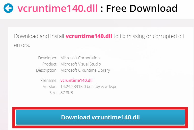 vcruntime140 1